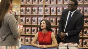 A fancy book signing from the television show VEEP
